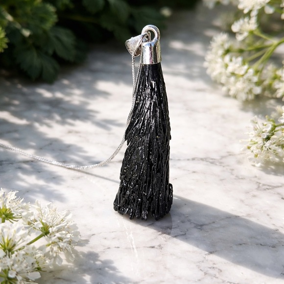 Robin's Nest Jewels Jewelry - Black Kyanite Necklace